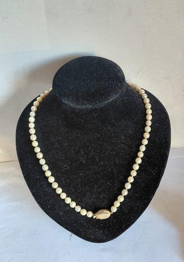Collier de perles - 18 carats Or jaune Perle
