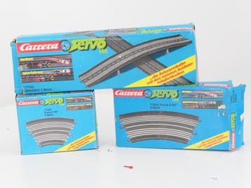 Carrera Servo 140 77502, 77501 en 77545 Viaduct en 2x boc..., Ophalen of Verzenden, Gebruikt, Overige typen