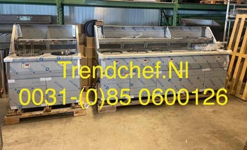 Bakwand friteuse 4 pannen 80kw levering & montage 4 jr garan