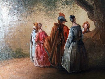 Franse school (XIX) - Scena bucolica, Antiek en Kunst