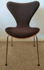 Fritz Hansen - Arne Jacobsen - Stoel - 3107 - Staal, Wol,