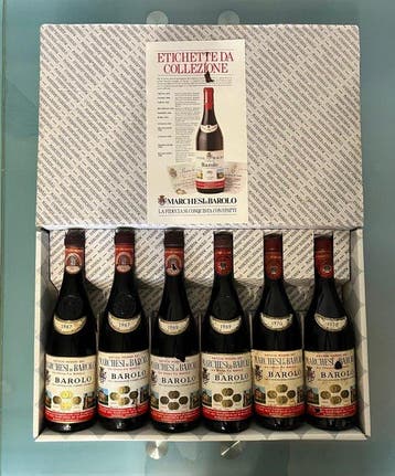 1967 x2, 1969 x2 & 1970 x2, Marchesi di Barolo - Barolo - 6, Verzamelen, Nieuw