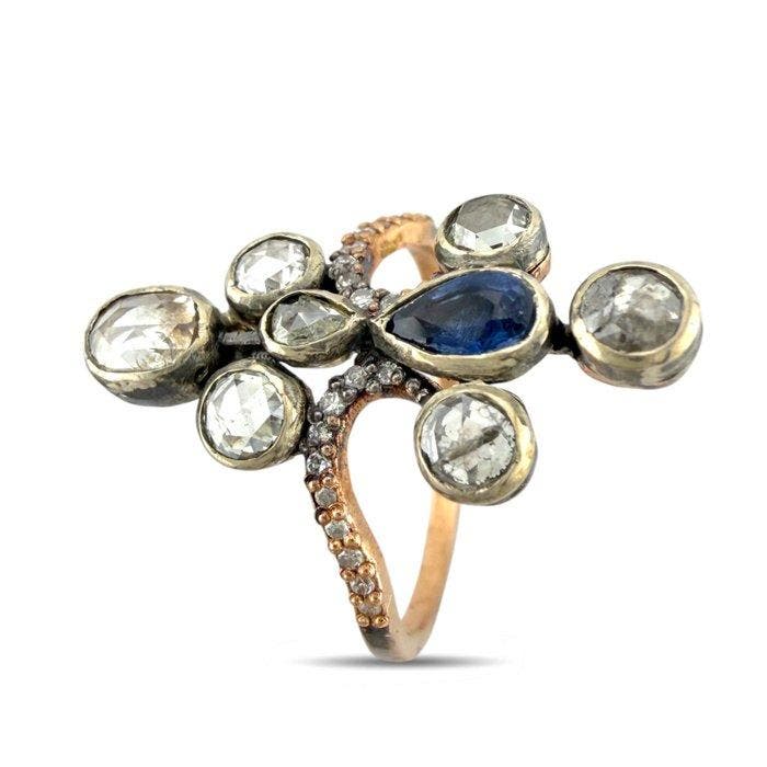 Ring - 14 karaat Roségoud, Antieke keizerlijke Russische, Handtassen en Accessoires, Ringen