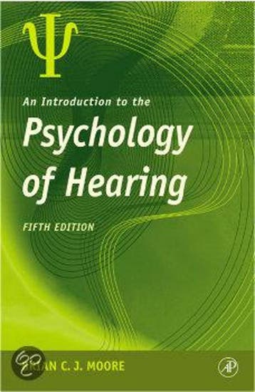 An Introduction To The Psychology Of Hearing 9780125056281, Verzenden, Brian C. J. Moore