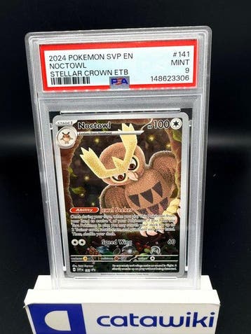 Pokémon - 1 Graded card - Noctowl [ETB Promo] SVP 141 PSA 9, Nieuw