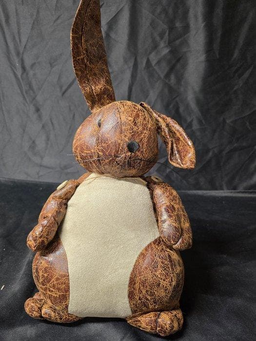 esschert design - Butée de porte (2) - lapin - Suède, cuir, Antiquités & Art, Curiosités & Brocante