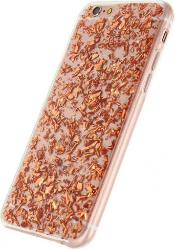 Xccess Glitter TPU Case Apple iPhone 6-6S Clear Copper 1, Verzenden
