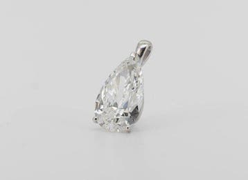 Hanger - 14 karaat Witgoud - 3.02ct. tw. Diamant (Lab-grown)