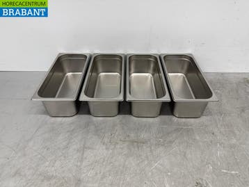 Seaux à glace en acier inoxydable 5 litres set de 4 Horeca, Verzenden, Nieuw in verpakking