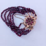 Armband Granaatjes met vijf draden Granaat - Granaat, Nieuw