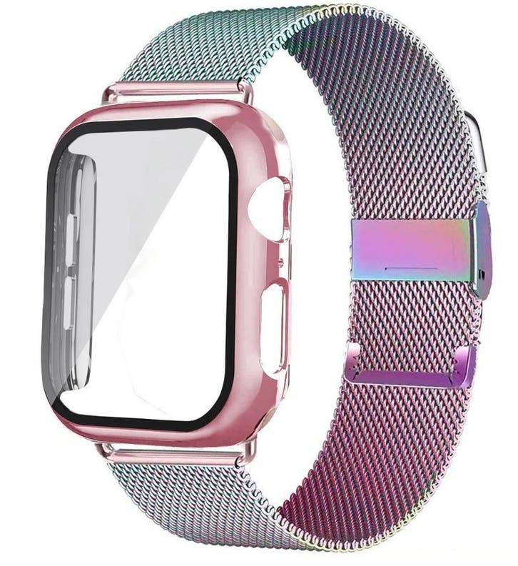 DrPhone APX1 - Siliconen Polsband - 44mm Metalen armband +, Bijoux, Sacs & Beauté, Montres connectées, Envoi