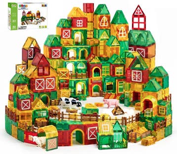 Magnetic Tiles - Speelgoed - 80 Stuks - Boerderij - Magnetis, Kinderen en Baby's, Verzenden, Nieuw