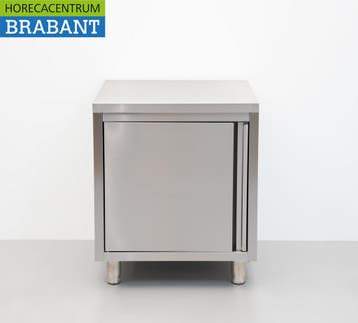 Acier inoxydable Armoire de travail 1 porte Premium-line 70, Verzenden