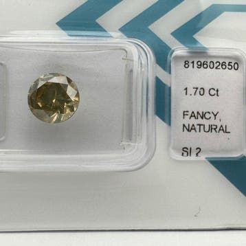Zonder minimumprijs - 1 pcs Diamant (Natuurlijk gekleurd) -, Nieuw
