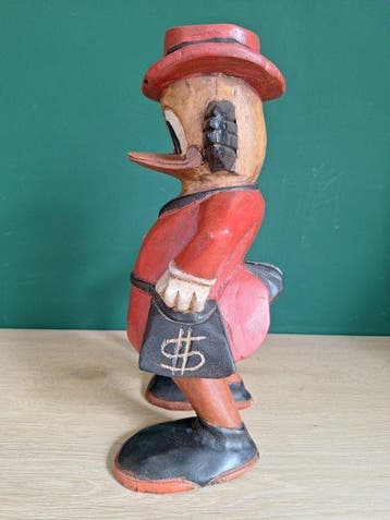 Beeldje - Uniek Vintage Disney Beeld – Oom Dagobert (Scrooge, Nieuw