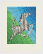 Victor Vasarely (1906-1997) - Zebra nº 2, Antiek en Kunst