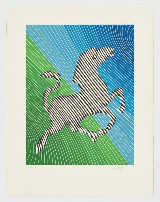Victor Vasarely (1906-1997) - Zebra nº 2, Antiek en Kunst, Kunst | Designobjecten