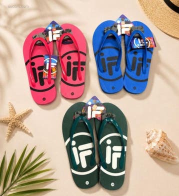 4x (100x) Paar-Teenslippers