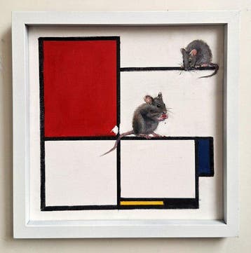 H.M. Bergen - Mondriaan en muizen, Antiek en Kunst