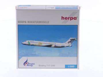 Schaal 1:500 Herpa 513951 Boeing 717-200 Bangkok Airwais..., Ophalen of Verzenden