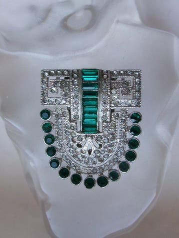 Design Strass Exquis - Broche - Clip Art déco