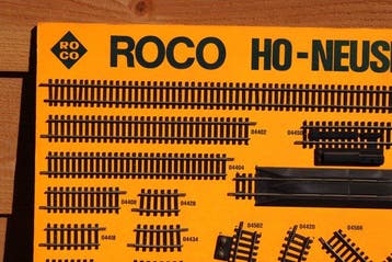 Promotievoorbeeldbord voor het ROCO H0