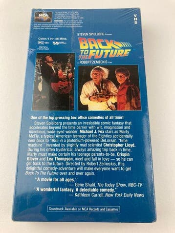 Back to the Future (1985) VHS - MCA Universal Factory sealed, Collections
