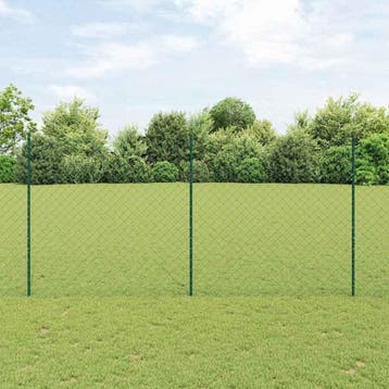 vidaXL gaashek met palen 25 x 1,5 m Gegalvaniseerd staal, Verzenden
