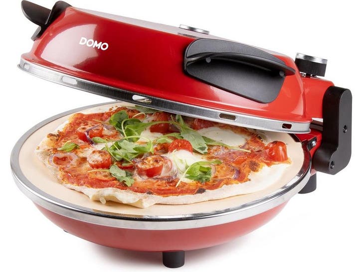 DOMO DO9284PZ - Pizza Oven - Keramische Steen Ø 32 cm -, Tuin en Terras, Pizzaovens, Zo goed als nieuw, Verzenden