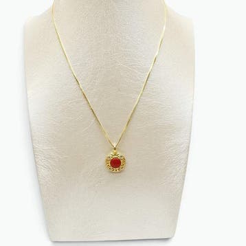 Koraal - Argento 925 - Ketting met hanger - Italiaans