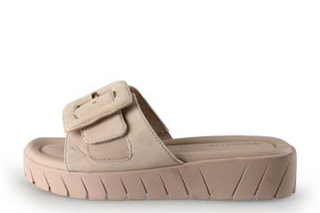 Tamaris Muiltjes in maat 38 Beige, Tamaris, Verzenden, Beige, Zo goed als nieuw