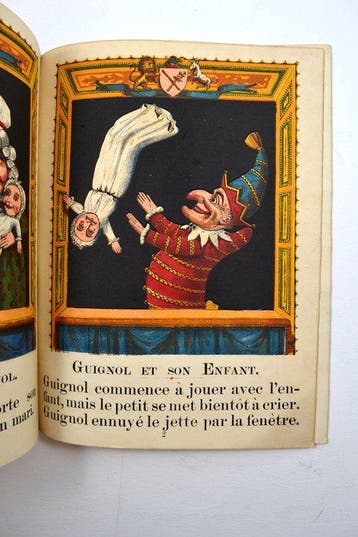 Anonyme - Le Theatre de Guignol. Bel & rare enfantina XIXe -