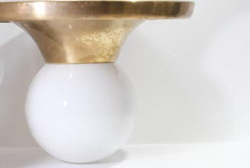 Flos - Achille Castiglioni - Plafondlamp - Opaline glas,