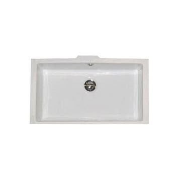 Bieden: Scarabeo Ceramic Undermount Sink 50cm White - Durab, Ophalen of Verzenden, Nieuw