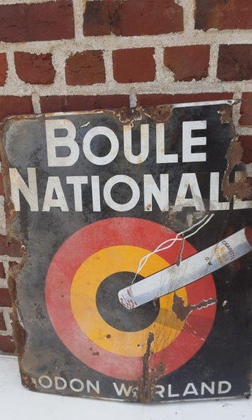 Boule Nationale - Reclamebord - Emaille