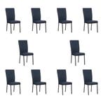 Set van 10 Leren eetkamerstoelen Daily - Toledo Kobalt, Ophalen of Verzenden