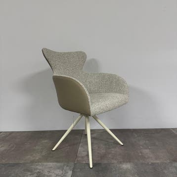 bert plantagie Set Van 4 Eetkamerstoelen Nio - Ongebruikt, Huis en Inrichting, Stoelen, Verzenden, Zo goed als nieuw, Grijs