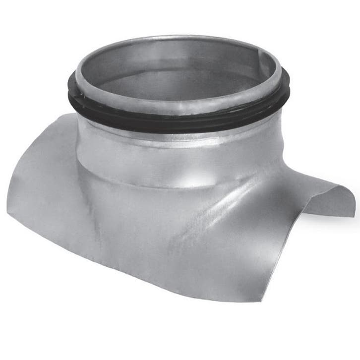 Zadelstuk met afdichtingsrubber op buis Ø 315/355mm, Bricolage & Construction, Ventilation & Extraction, Envoi