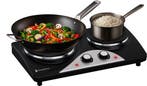 2dekans | KitchenBrothers Elektrische Kookplaat - 2 Pits -, Ophalen of Verzenden