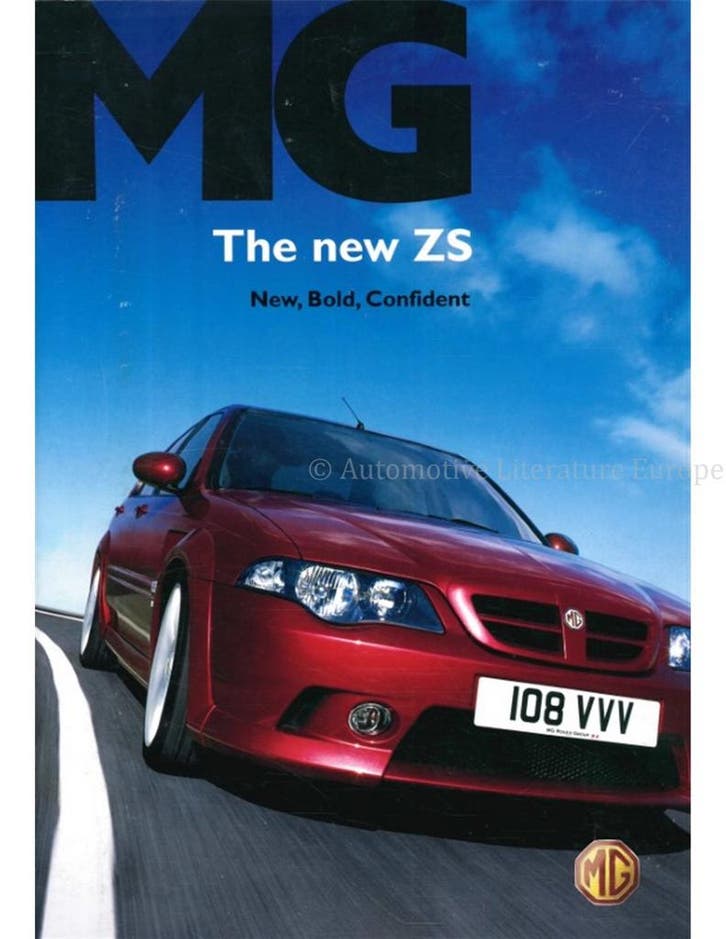 2005 MG ZS BROCHURE ENGELS, Livres, Autos | Brochures & Magazines