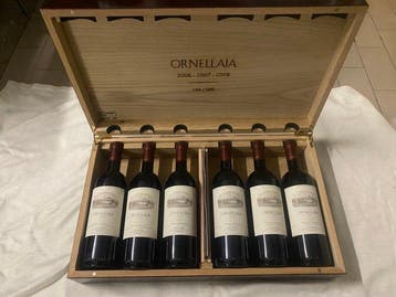 Ornellaia Collezione; 2006, 2007 & 2008 in presentation oak
