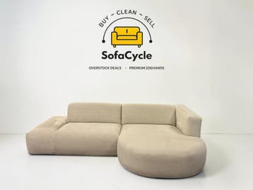 Juntoo hoekzetel beige in stof, hoek R – tweedehands, Verzenden, Nieuw