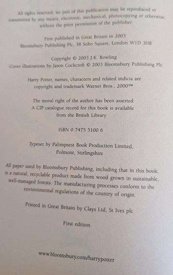 J.K. Rowling - Harry Potter and The Order of the Phoenix -