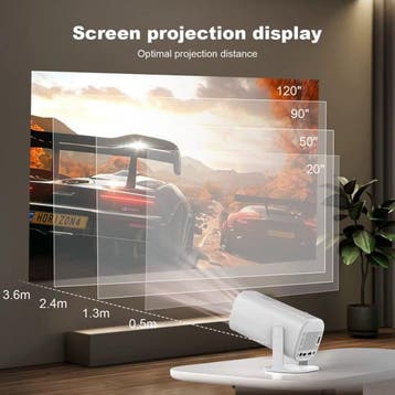 S40 Max Projector - 8000 Lumen - Android 11 Screen Mirroring, Verzenden
