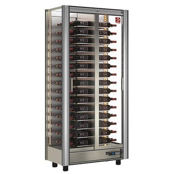Wijnkoelvitrine | 530L (120x 75cl) | Aluminium | +4°C/+16°C, Verzenden, Nieuw in verpakking