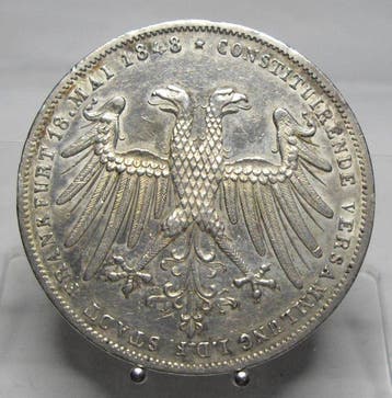 Duitsland. Erzherzog Johann von Österreich. 2 Gulden 1848 /