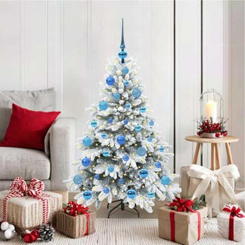 vidaXL Kunstkerstboom met 150 LED met standaard Wit 120 cm, Verzenden