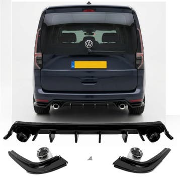 Diffuser | Geschikt voor Volkswagen | Caddy Maxi | LWB | MK5, Auto diversen, Tuning en Styling, Verzenden