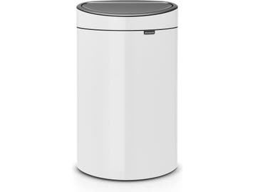 Brabantia Touch Bin - Prullenbak - 40 liter - White, Verzenden, Zo goed als nieuw