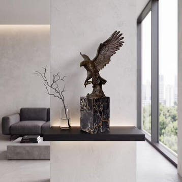 Beeld, Exclusief sculptuur van een arend 35.5 cm / 3.3 kg -